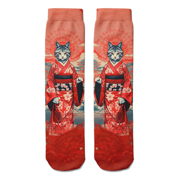 Japanese Kedi Soket Çorap