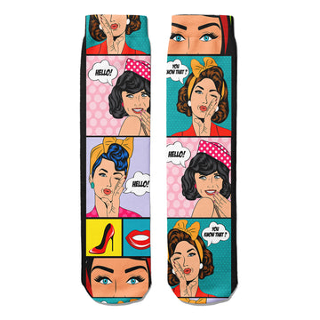 Pop Art Soket Çorap