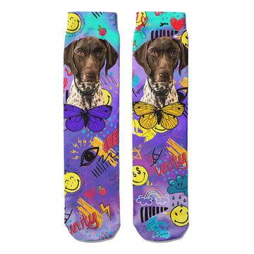 Köpek,Kelebek Soket Çorap