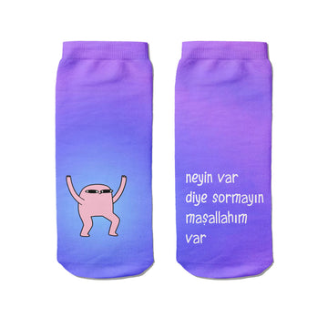 Maşallahım Var Konuşan Patik Çorap