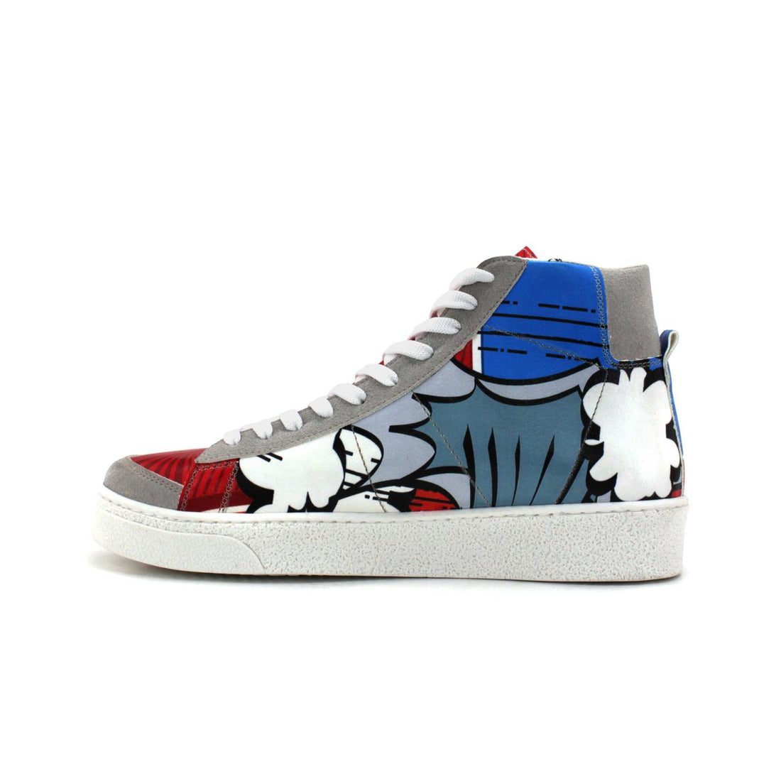 Kadın Vegan Deri Çok Renkli Sneaker Bot - Pop Art Model - BLZ123