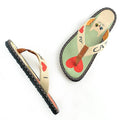 Mint & Coral I Love My Cat Flip-Flop CAL402 (737699725408)