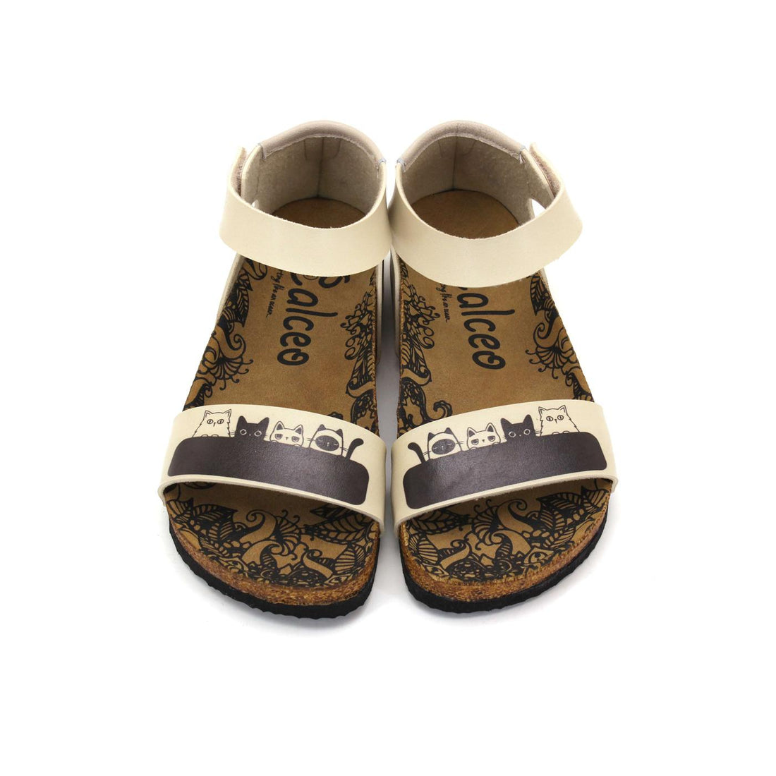 Kadın Vegan Deri Sandalet - CAL5502