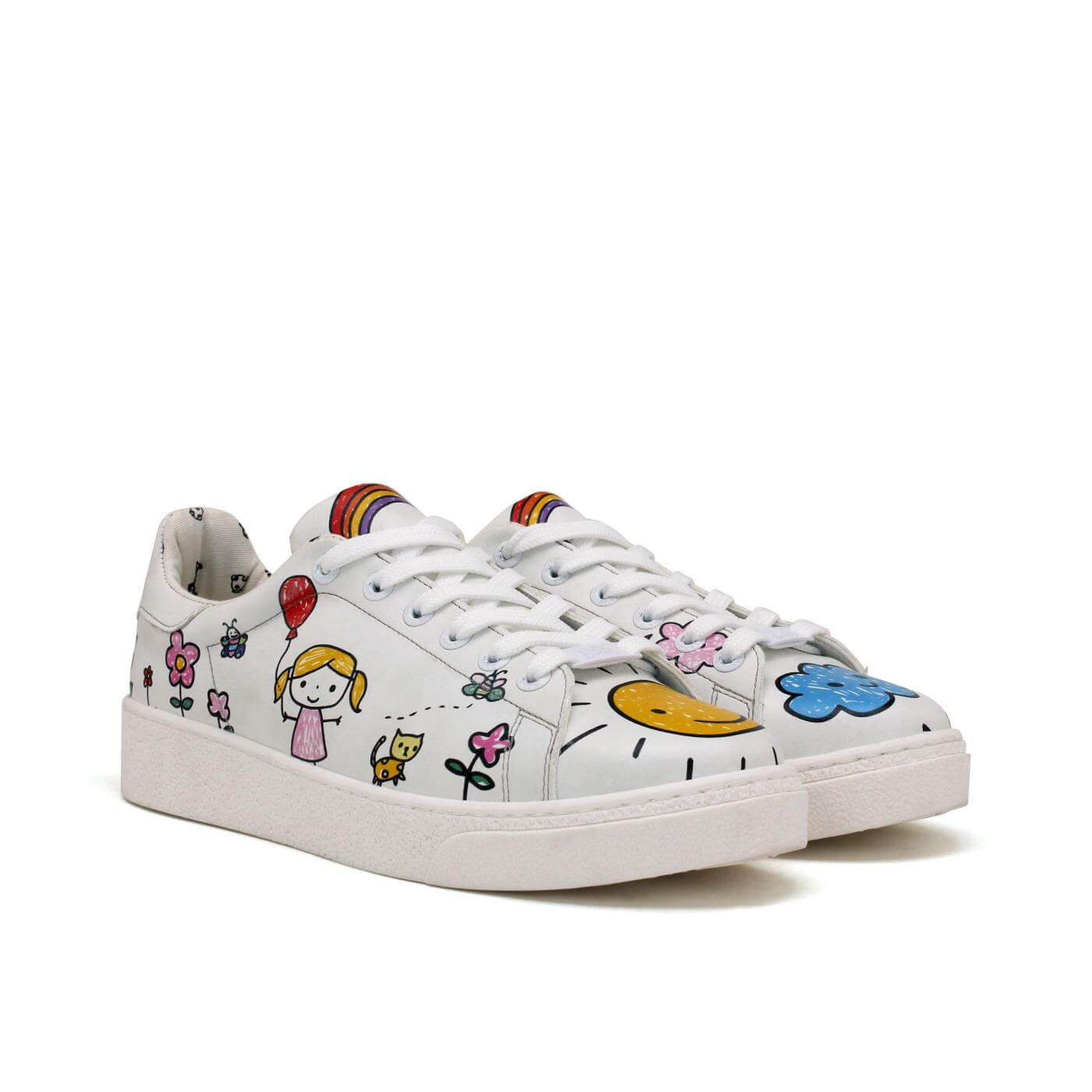 Kadın Vegan Deri Sneaker AyakkabıGVB120