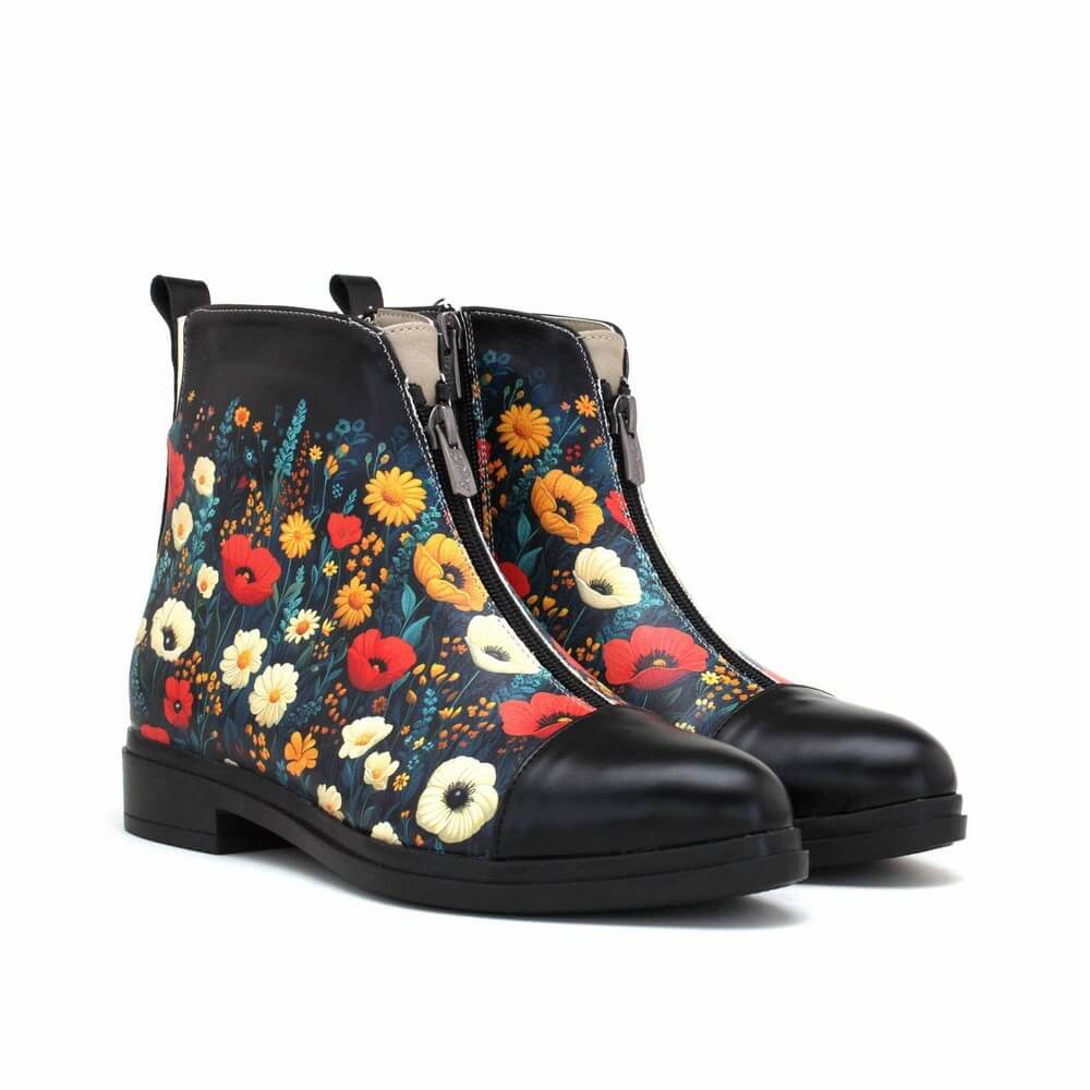 Kadın Vegan Deri Bej Kısa Bot RUGF101