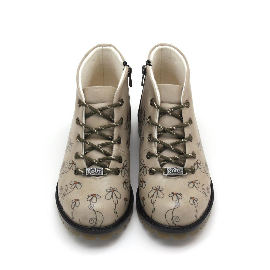 Kadın Vegan Deri Bej Kısa Bot TKS311