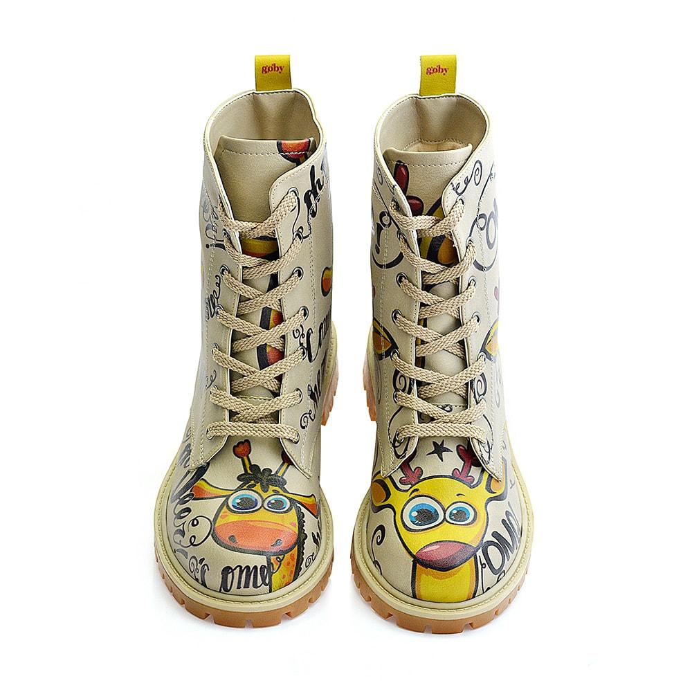 Confused Giraffe Long Boots TMB1029 (1405815455840)