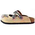 Tan Rainbow Butterfly Clogs WCAL119 (737673609312)