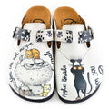 White Paw Print Clogs WCAL342 (737670365280)