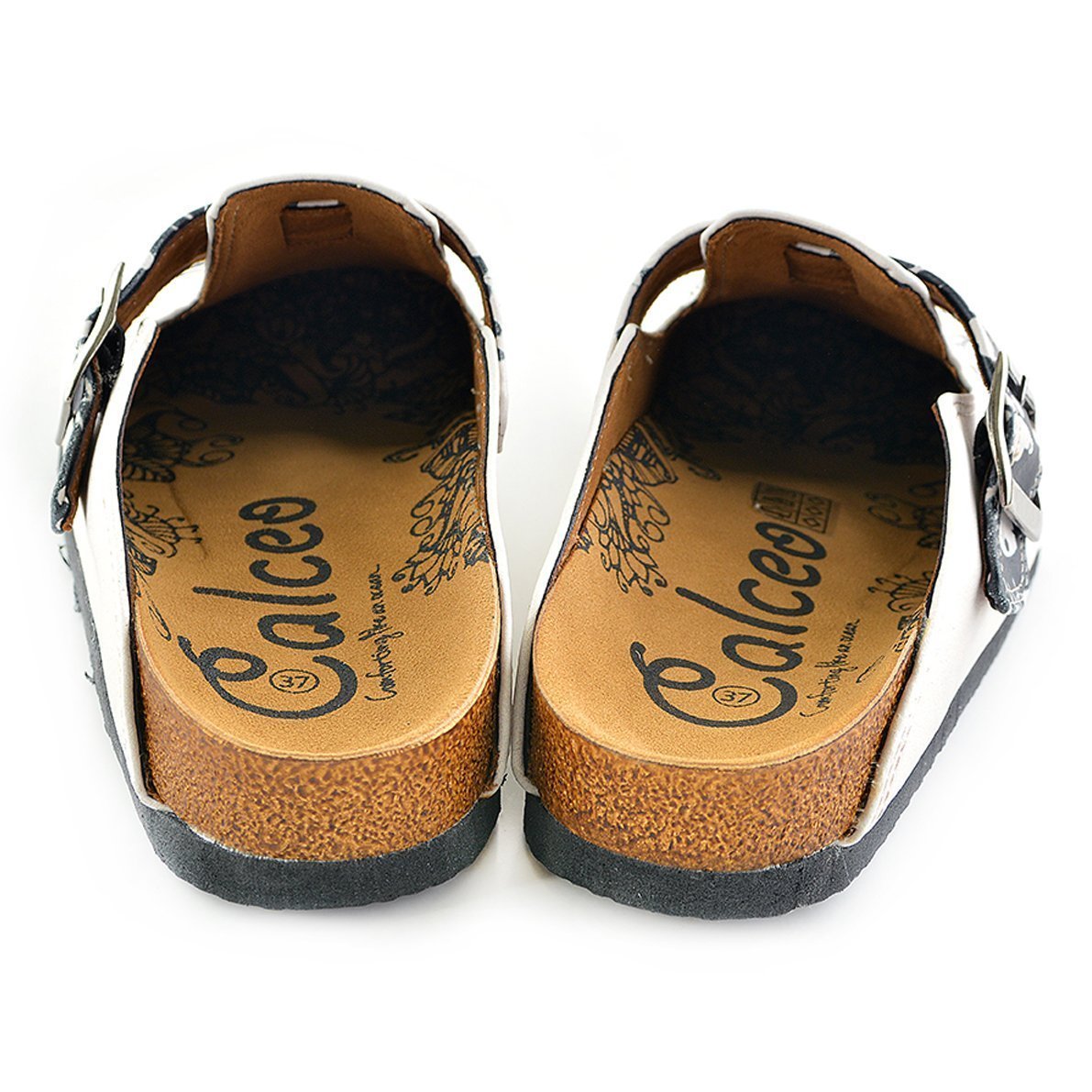 White Paw Print Clogs WCAL342 (737670365280)