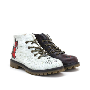 Kadın Vegan Deri Bej Kısa Bot WTKS310